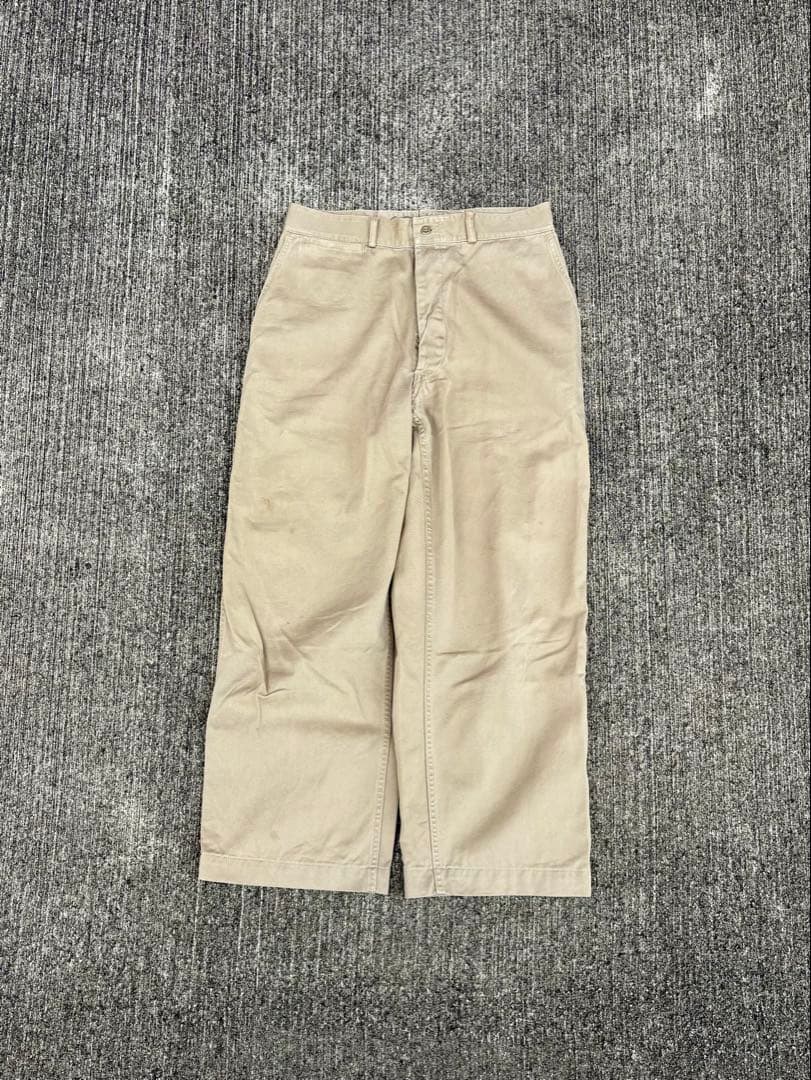 50s usmc チノパン ボタンフライ