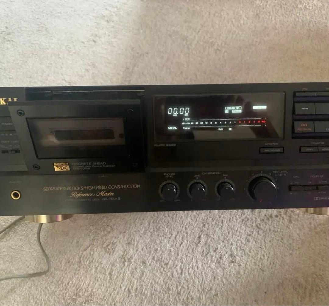 ま*る様 ジャンク品！220V AKAI GX-75 Mk II カセットデッキ