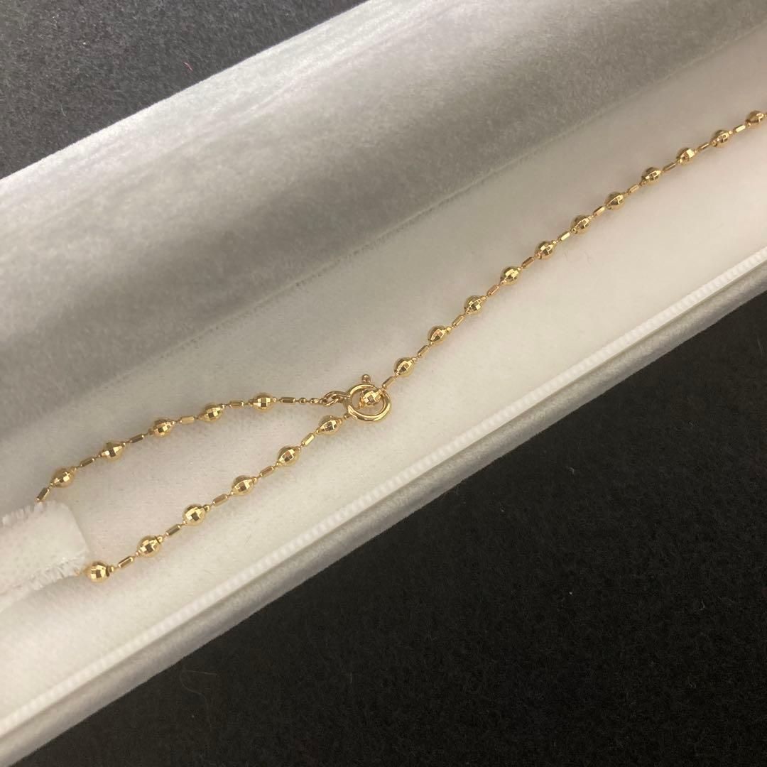 ★アンクレット 18金 ボールチェーン