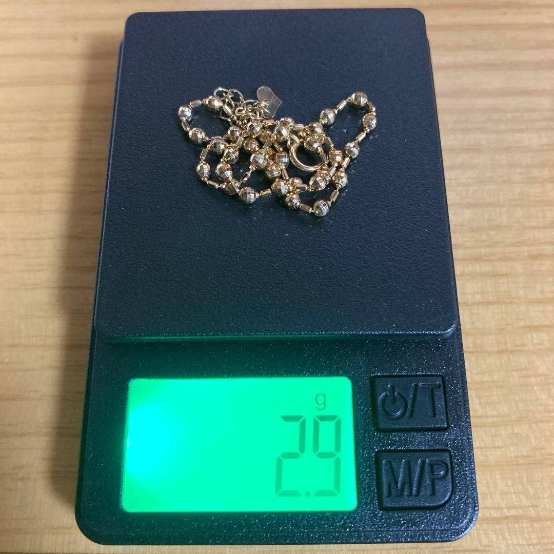 ★アンクレット 18金 ボールチェーン