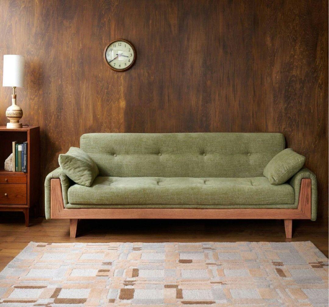 【ACME】ウィンダンソファ２人掛け　オリーブグリーン