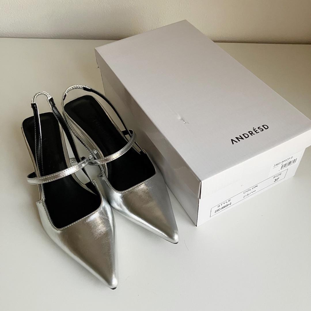 スリングバックオールウェイズシューズ シルバー