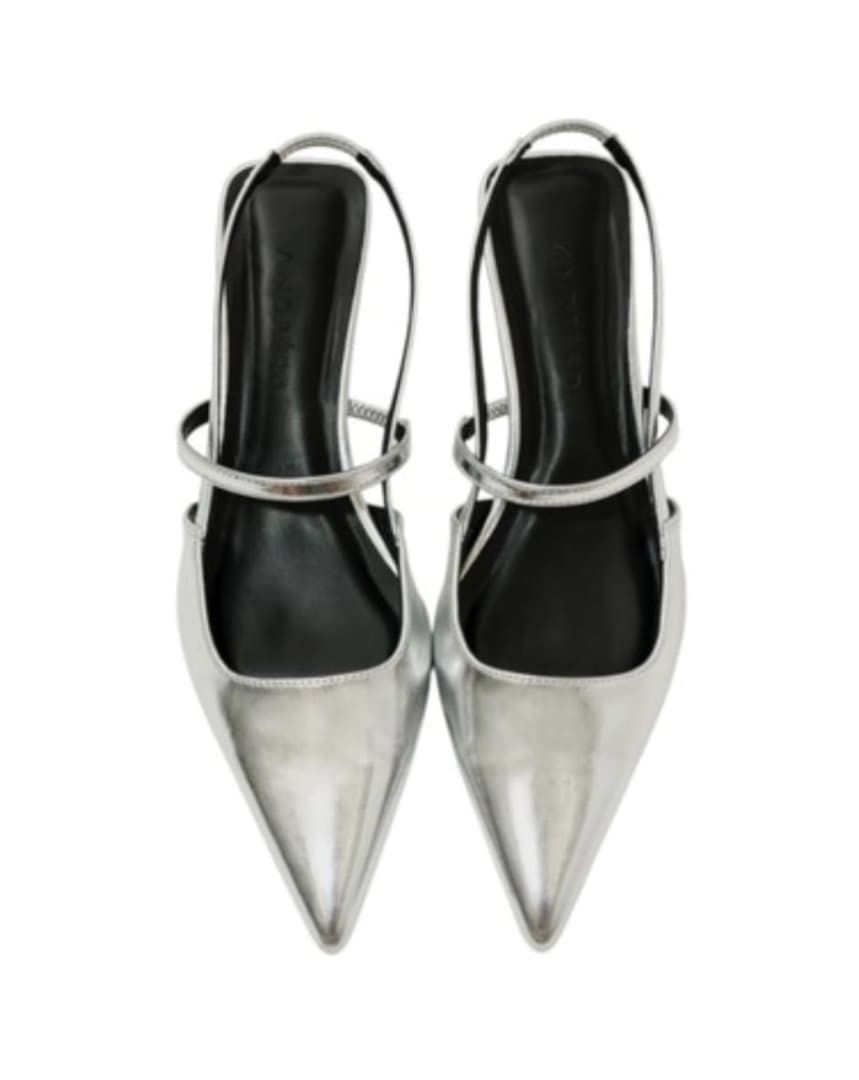 スリングバックオールウェイズシューズ シルバー