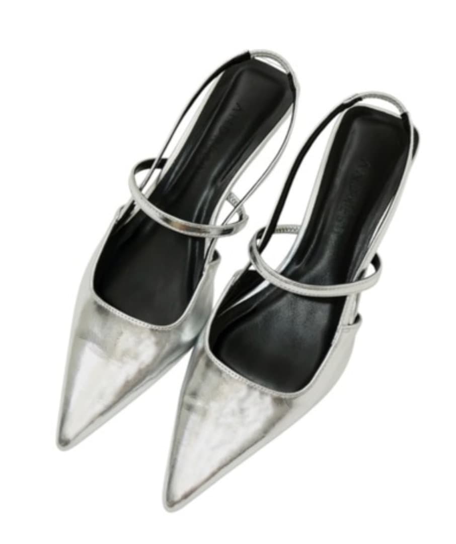 スリングバックオールウェイズシューズ シルバー