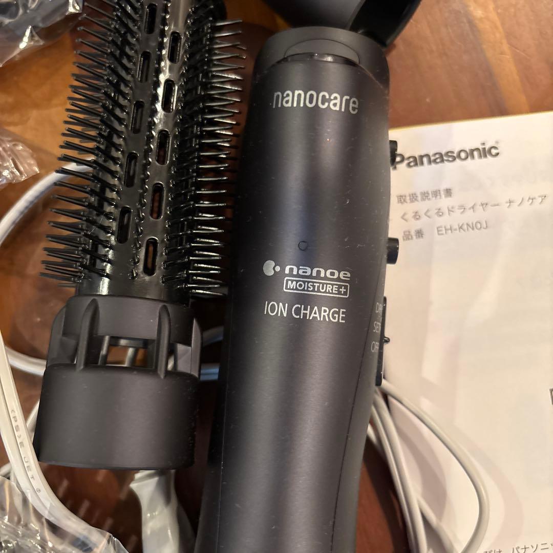 【中古】Panasonic ナノケア ブラシヘアアイロン EH-KN0J