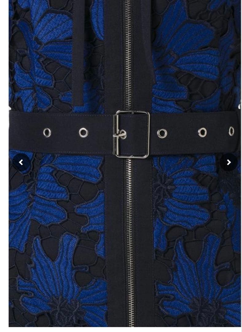 s*.様 SOBREソブレ❤︎新品同様美品ネイビーブルー レースタイトドレスジッ