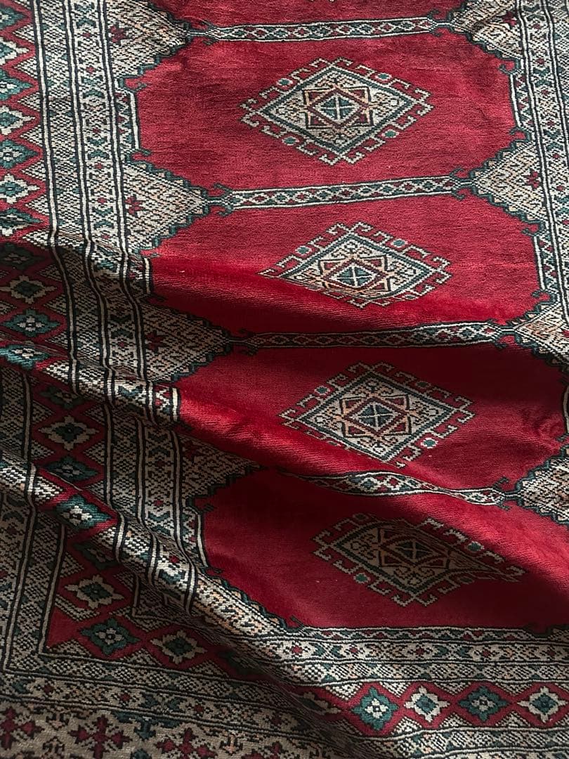 148×96 ヴィンテージラグ　手織ラグ