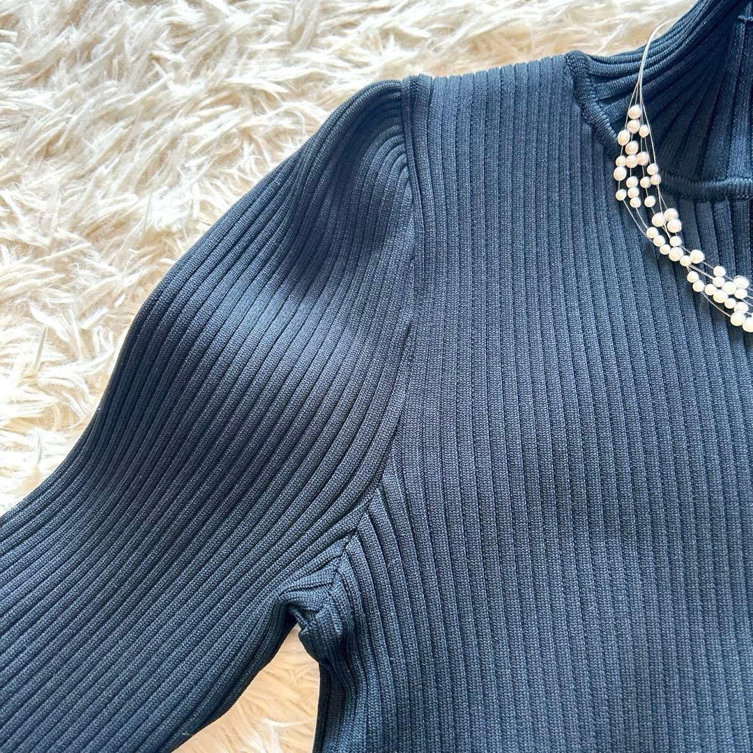 【極美品】エムズグレイシー　ニットロングワンピース　モールジャガード　38