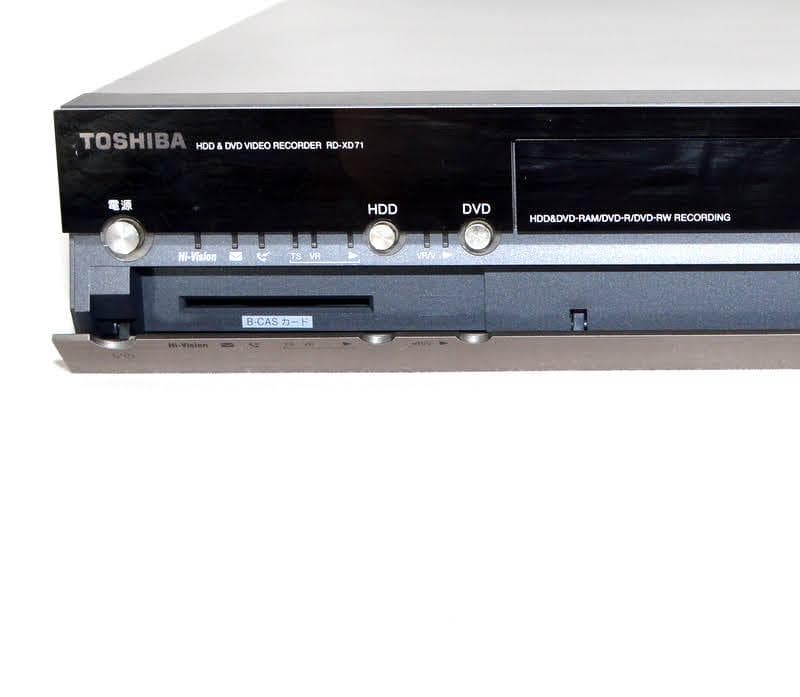 B-CAS赤TOSHIBA 東芝 RD-XD71 HDD＆DVDビデオレコーダー
