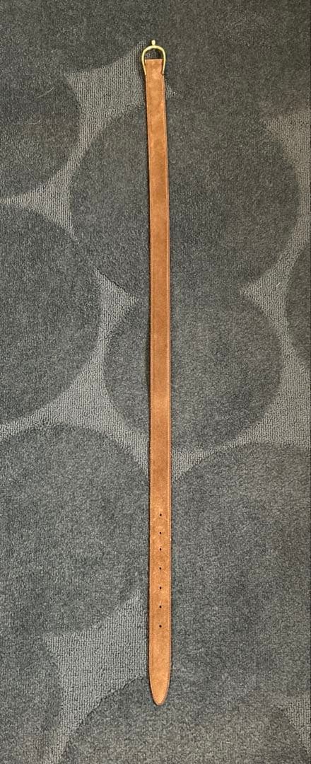 MANUELA ゴールドバックルベルト　ブラウン