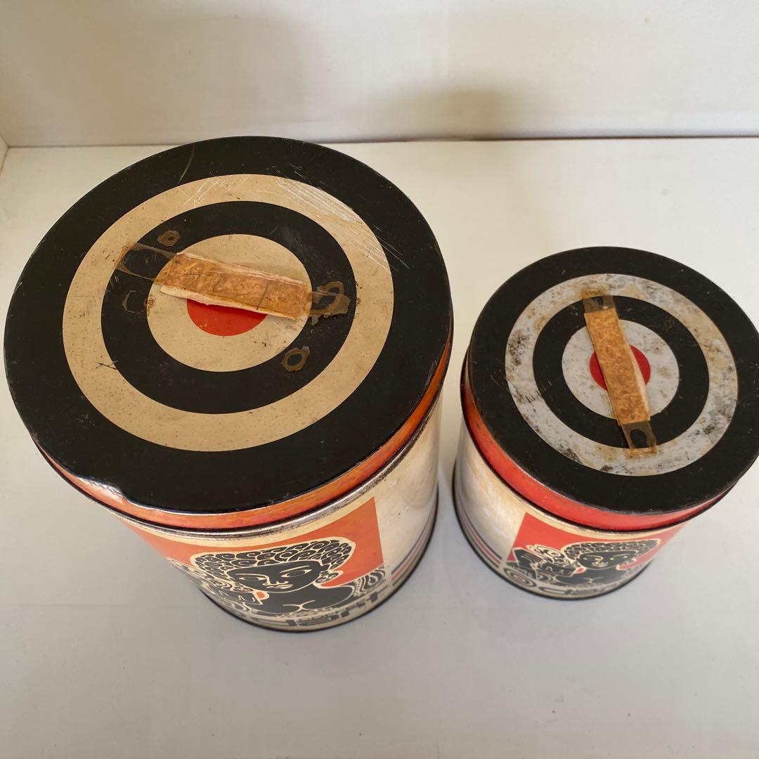 dart コーヒー空き缶 大小セット　昭和レトロ　ヴィンテージ
