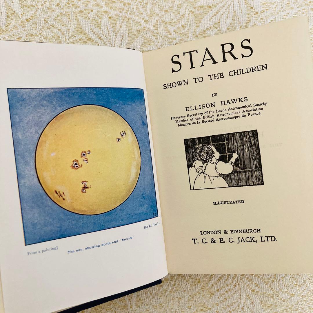 洋書　古書　アンティーク　Stars　イギリスの星図鑑　天文学　惑星　星座