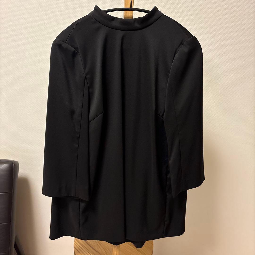 Mfil/ブラックリボン長袖ブラウス/未使用