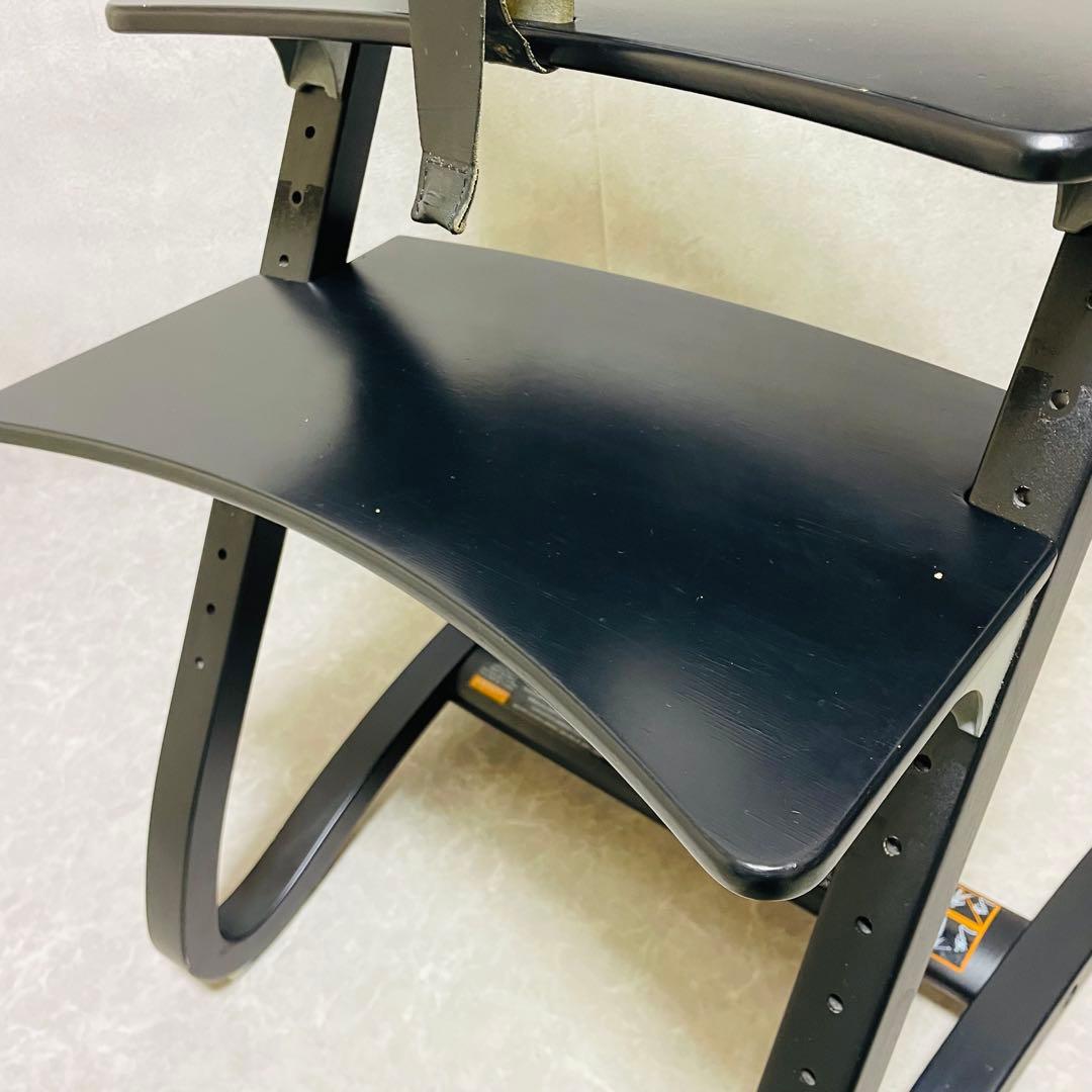 Leander リエンダー　ハイチェア　ベビーチェア　ブラック　セーフティーバー