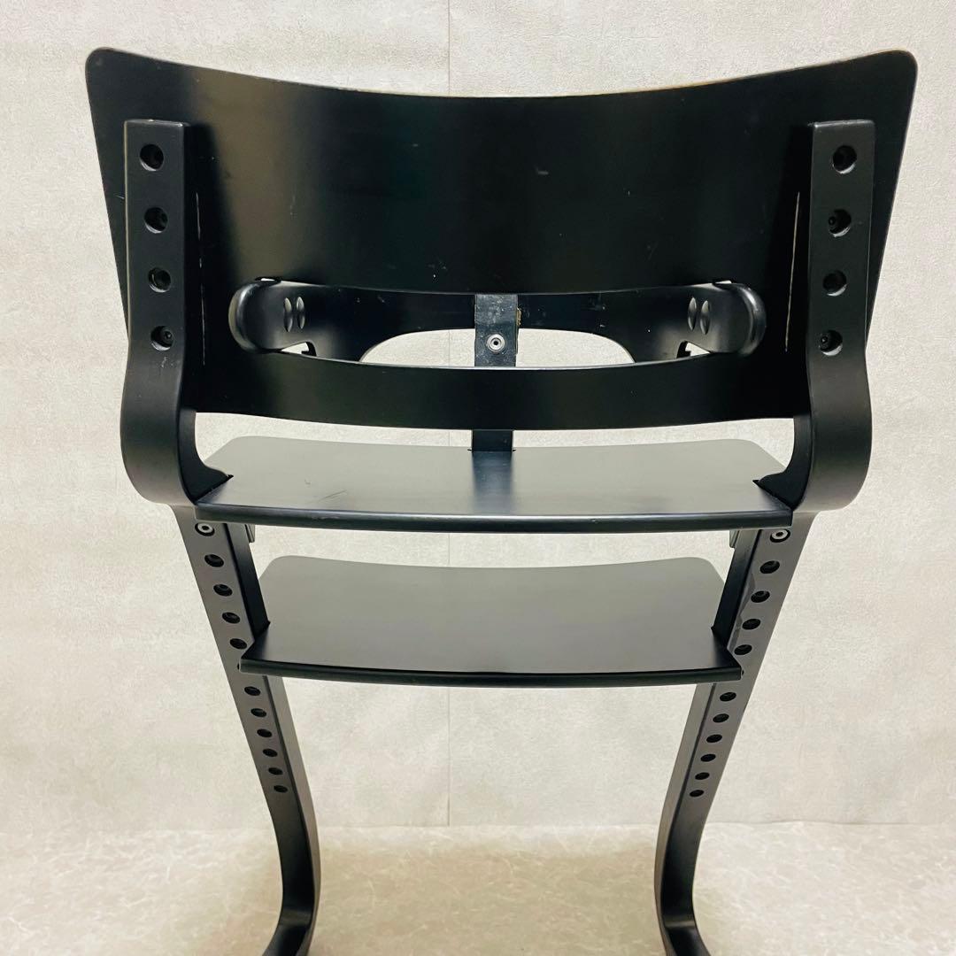 Leander リエンダー　ハイチェア　ベビーチェア　ブラック　セーフティーバー