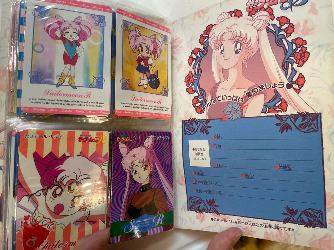 大値下げ！希少⭐️セーラームーンカードダス６３枚、ファイルケース