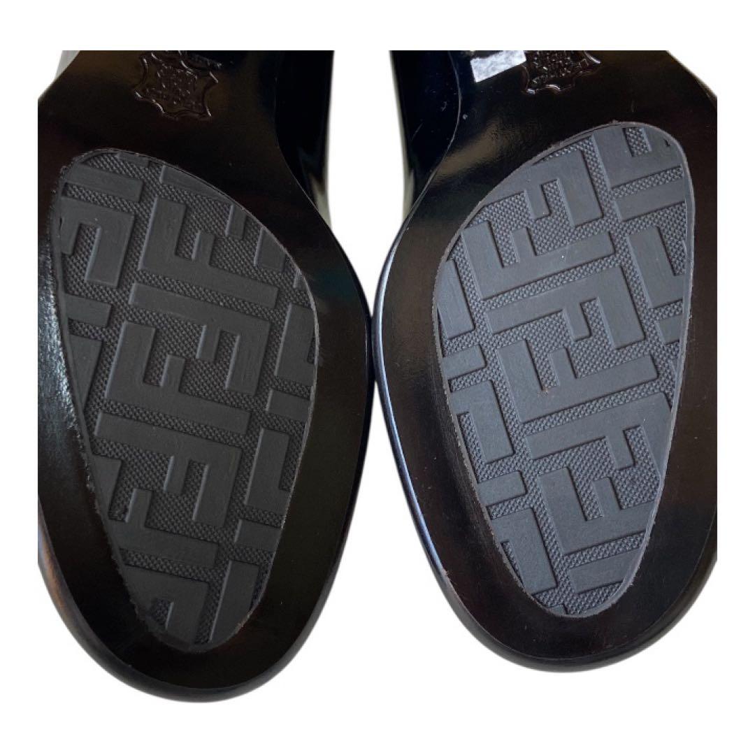 【希少】未使用品FENDIフェンディ靴ローファー 36.5 (23.5)レザー