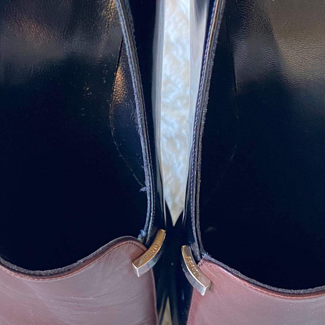 【希少】未使用品FENDIフェンディ靴ローファー 36.5 (23.5)レザー