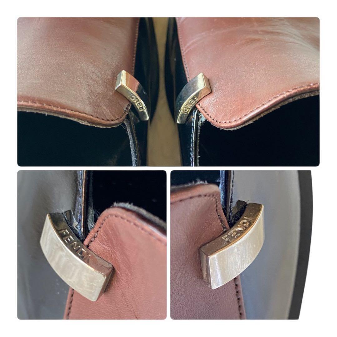 【希少】未使用品FENDIフェンディ靴ローファー 36.5 (23.5)レザー