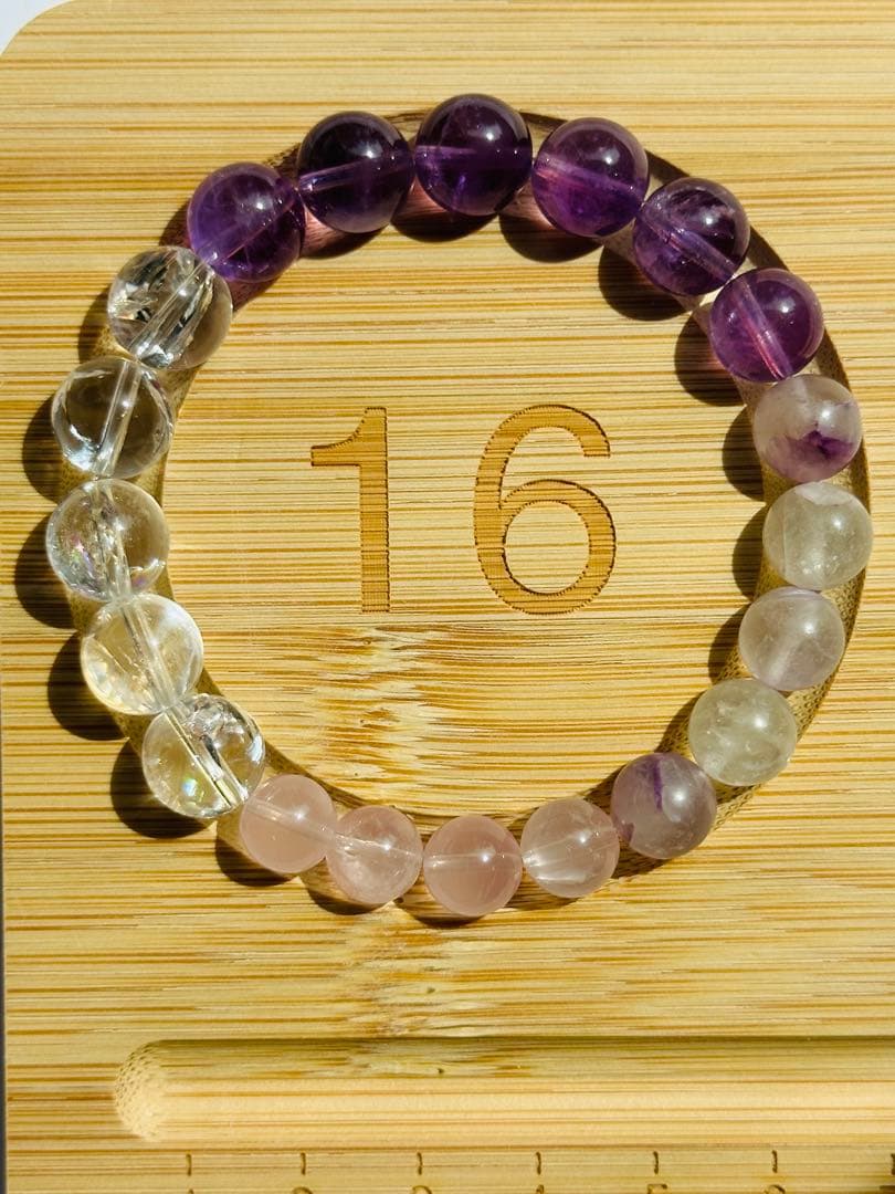 ユニドロブレスレット　パープル系