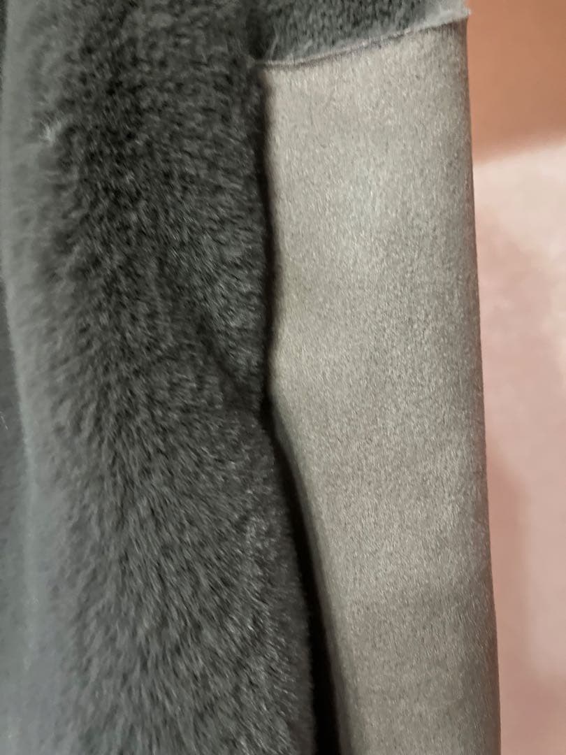 フェイクファー フーディージレ　モカ　allureville ベスト