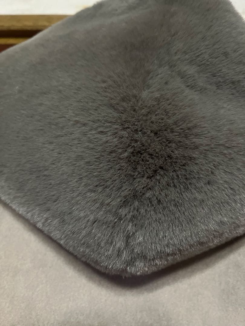 フェイクファー フーディージレ　モカ　allureville ベスト