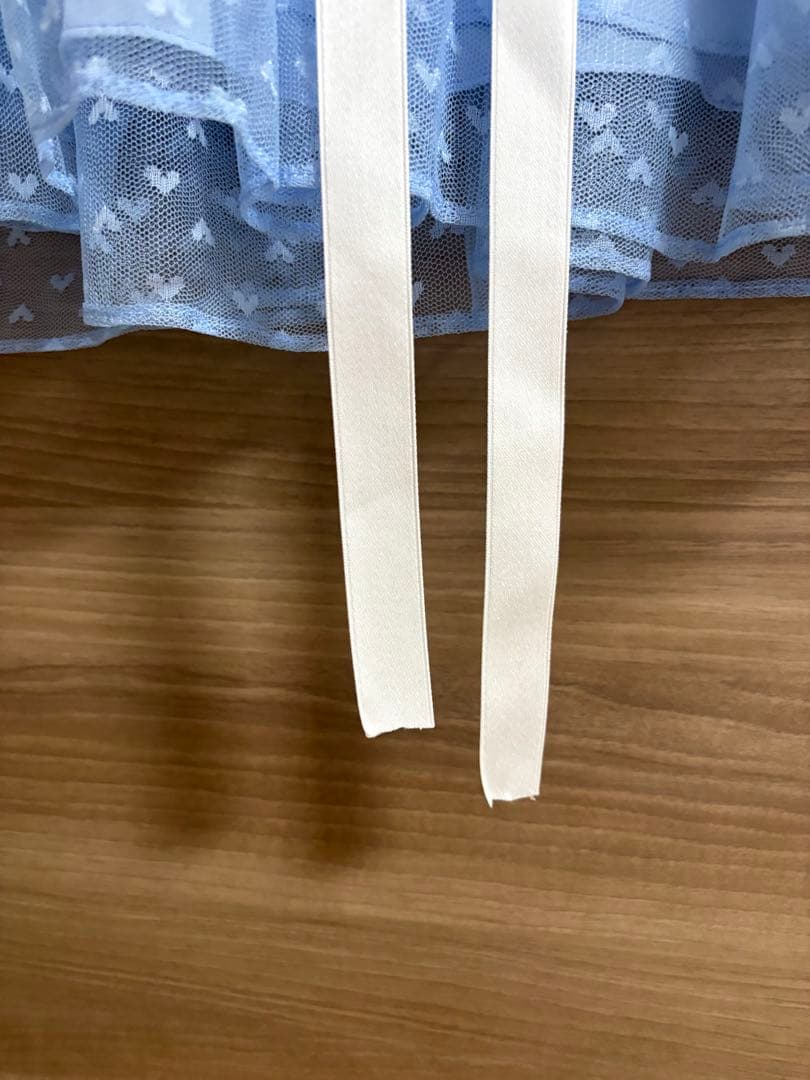 sister jane シスタージェーン 水色 ハート柄 ミニワンピース XS