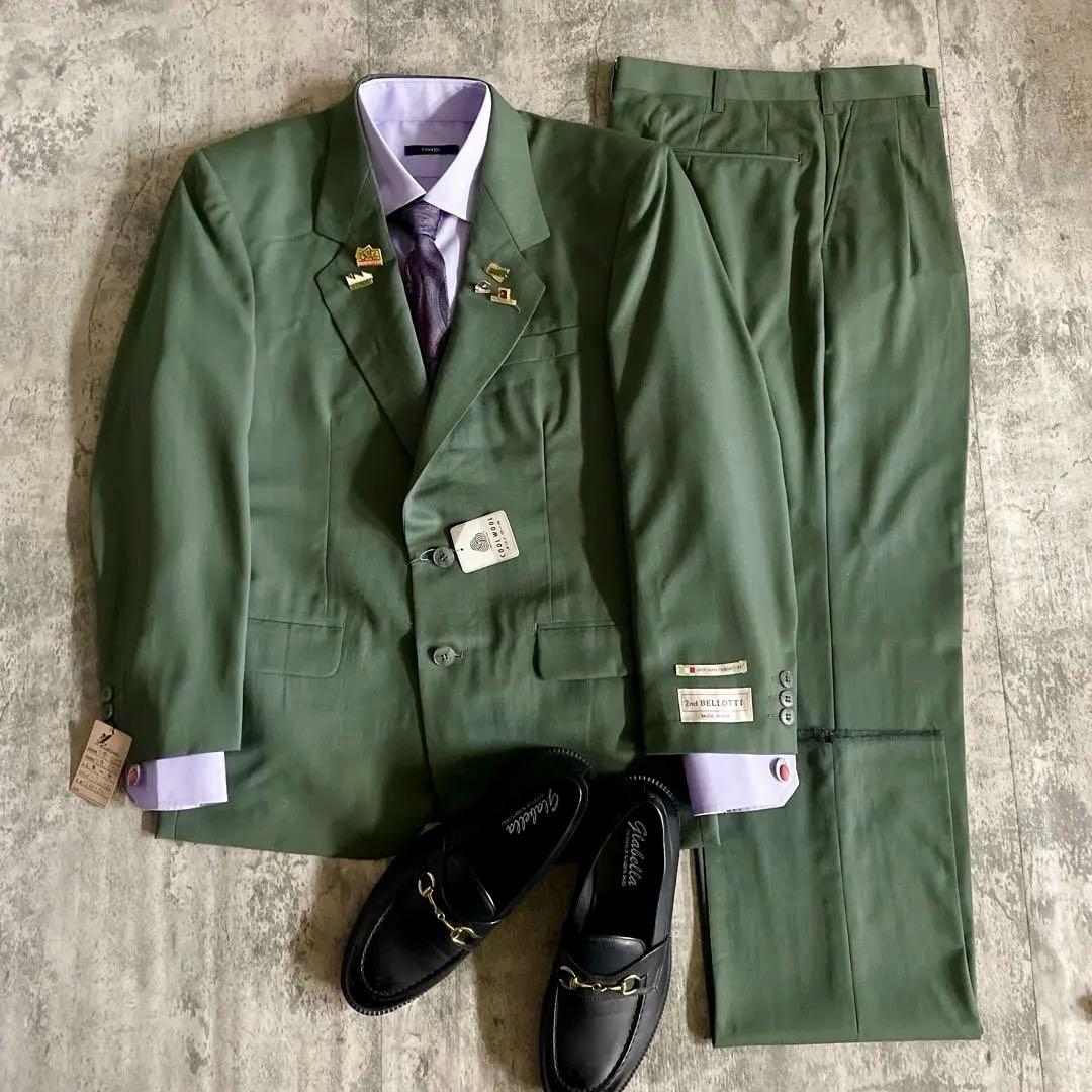 新品 希少カラー 抹茶グリーン Yves saint Laurent ネクタイ