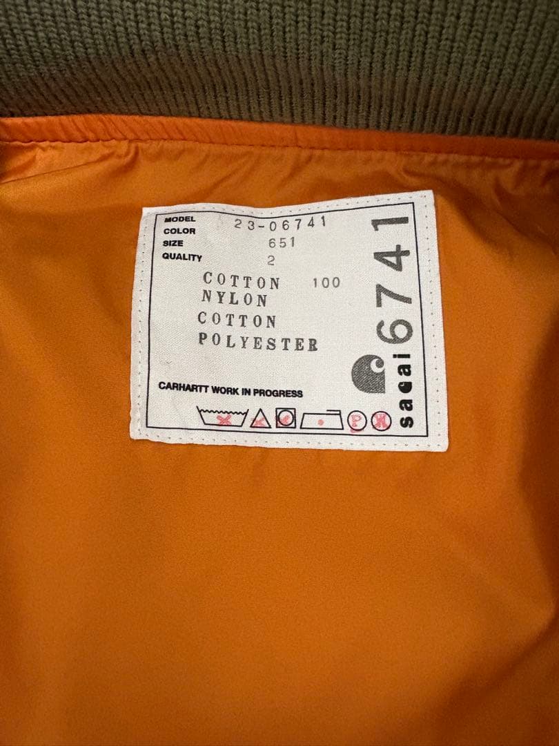 SACAI Carhartt デトロイトJKT サイズ2
