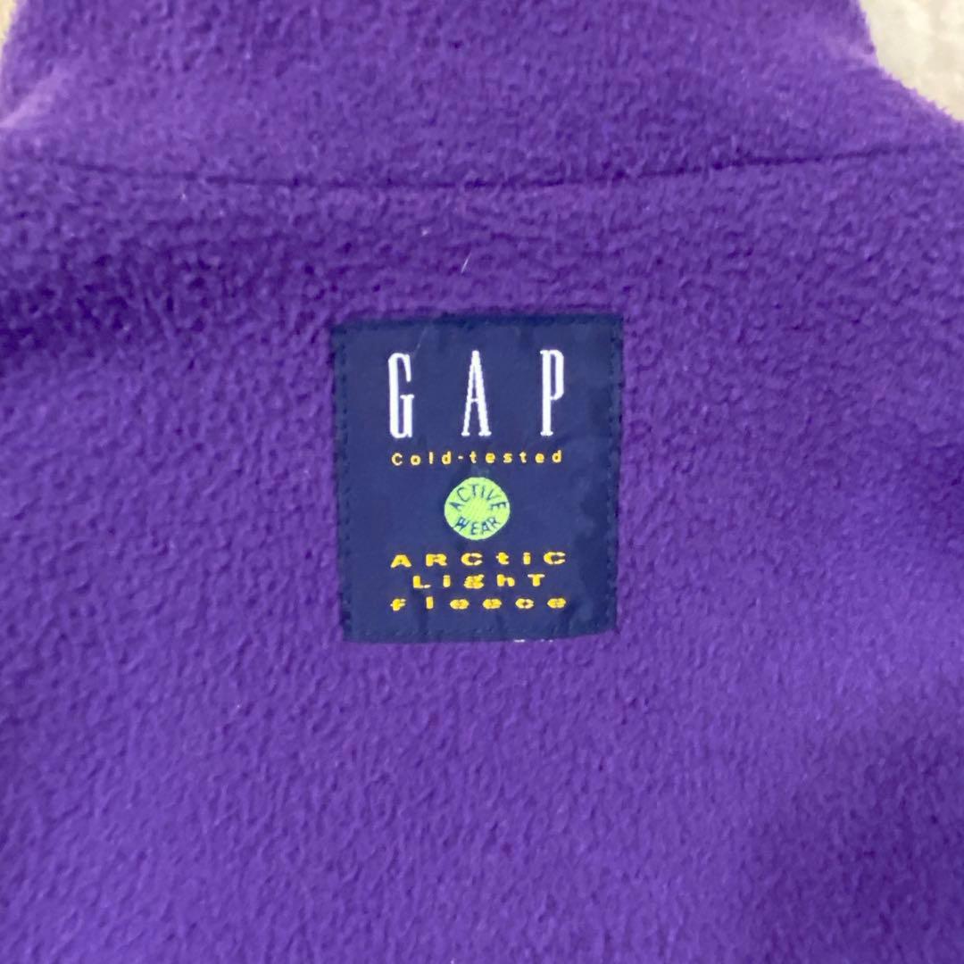 90s OLD GAP グリセード ナイロンジャケット リバーシブル 赤/紫