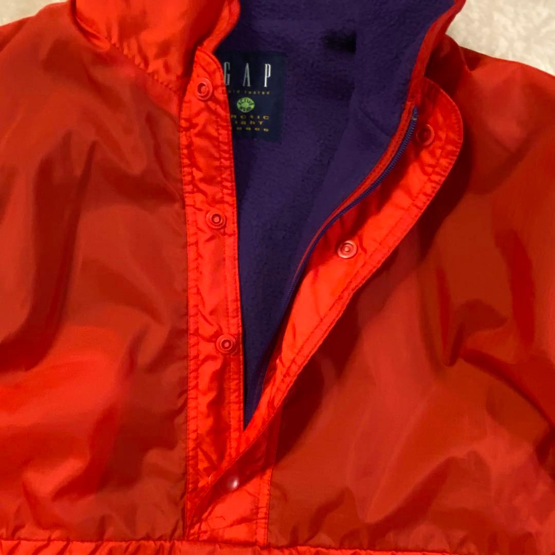 90s OLD GAP グリセード ナイロンジャケット リバーシブル 赤/紫