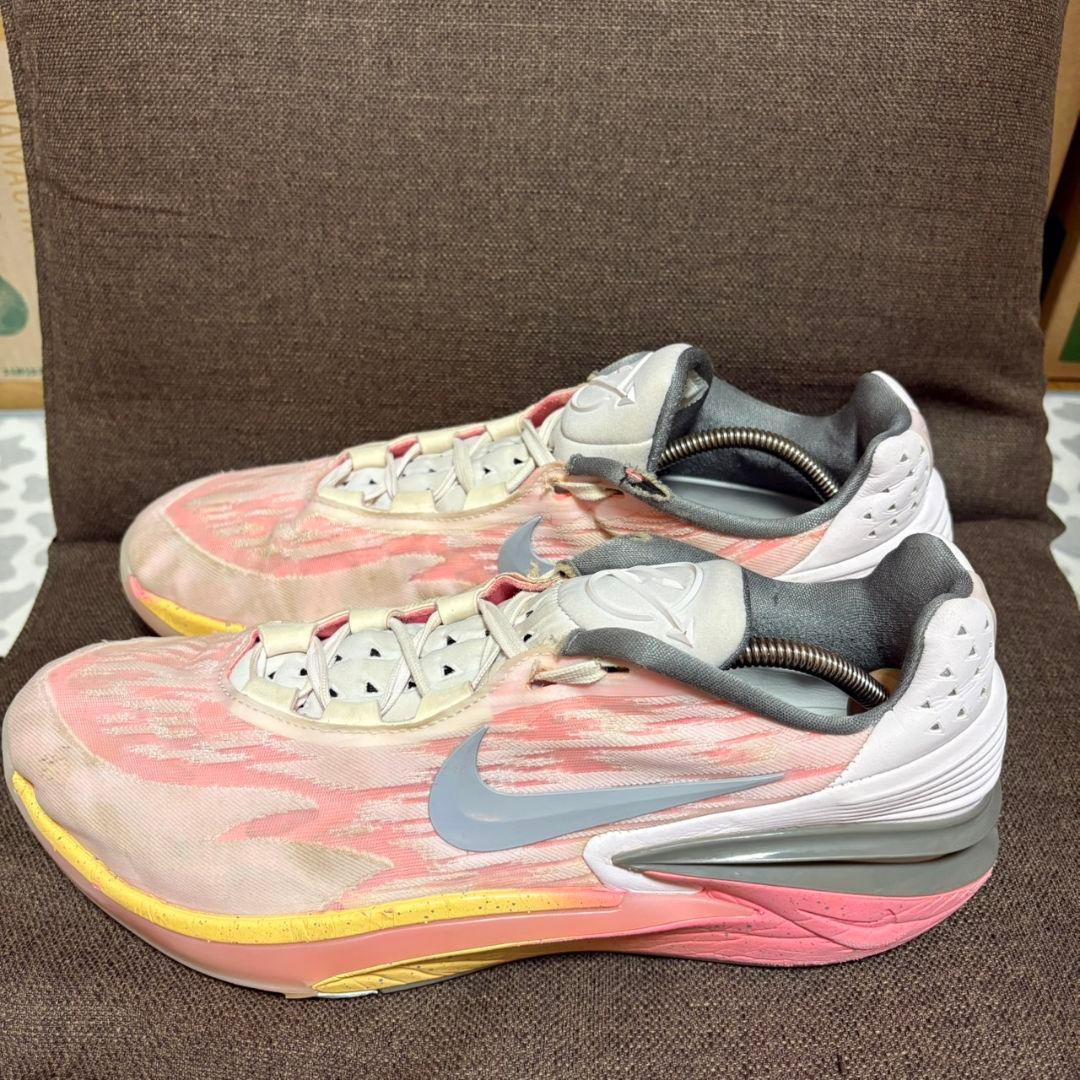 Nike バスケットボールシューズ ホワイト/ピンク/グレー