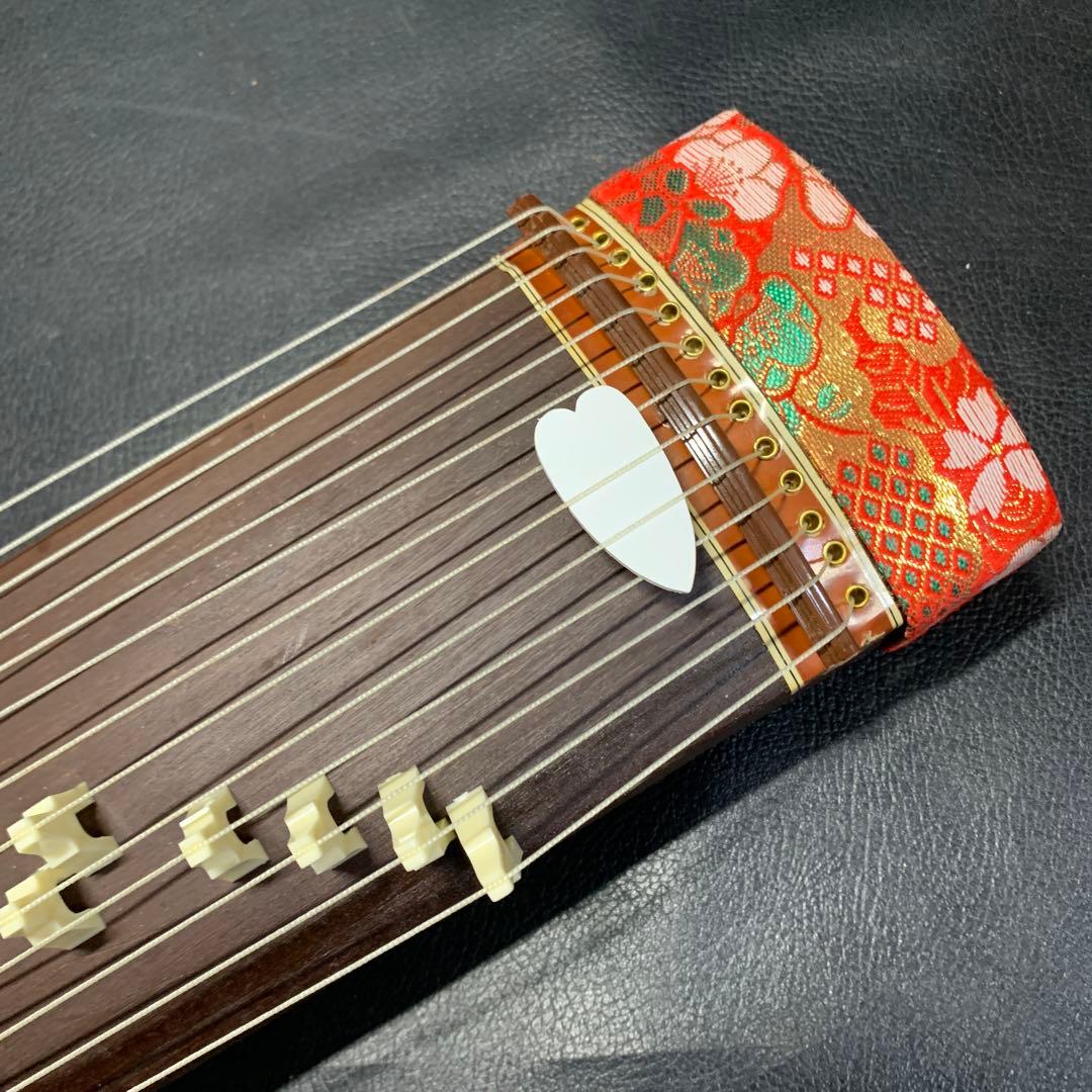 ミニ　お琴　13弦　42cm お琴の手びき　和楽器