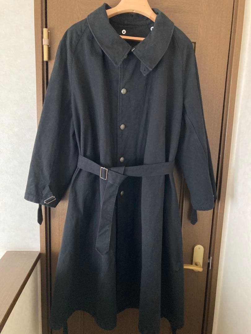 フランス軍　M35 モーターサイクルコート　黒染め