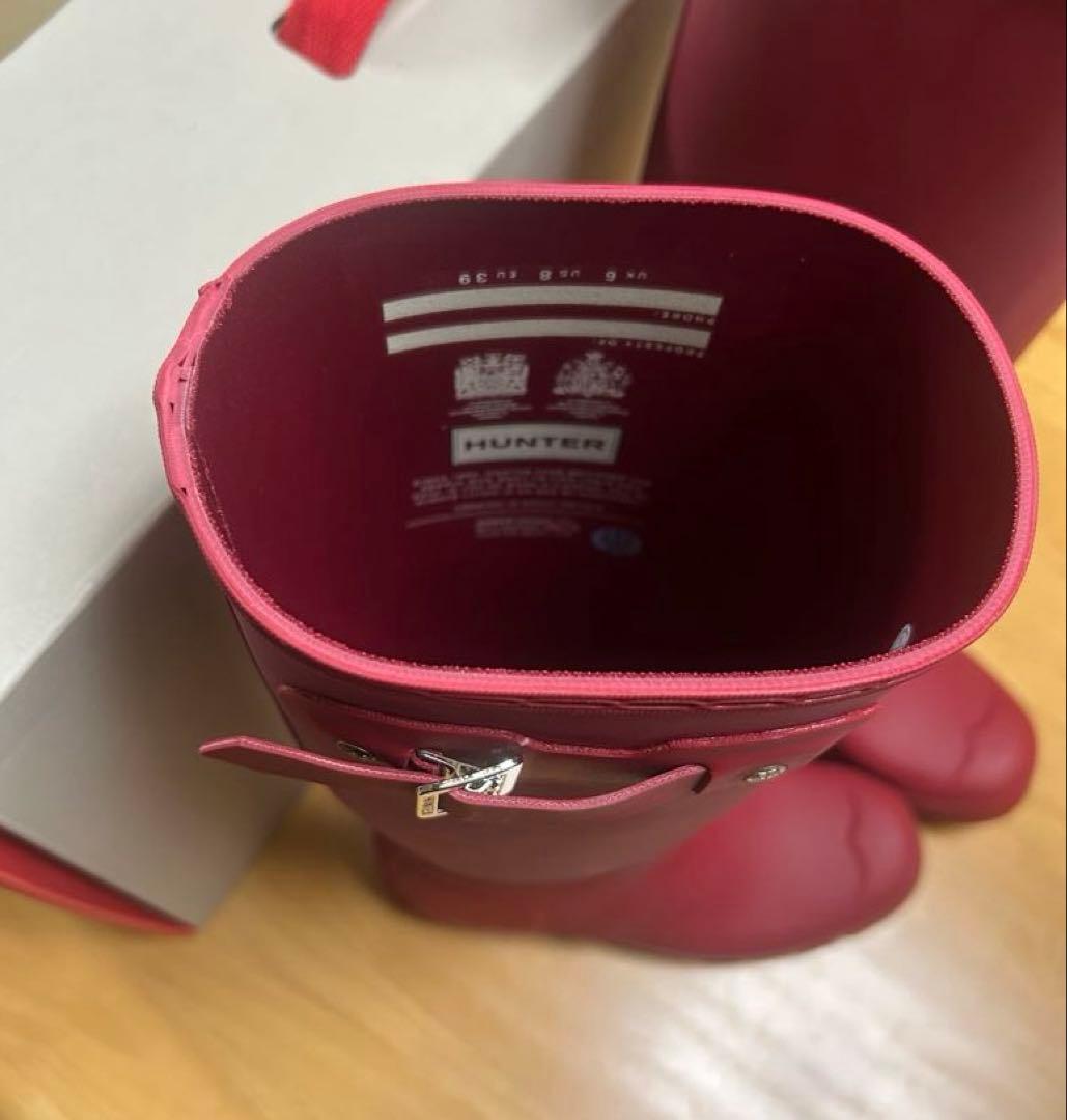 HUNTER レディース オリジナル トール レインブーツ ミリタリーレッド