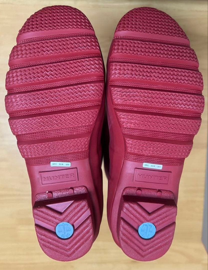 HUNTER レディース オリジナル トール レインブーツ ミリタリーレッド