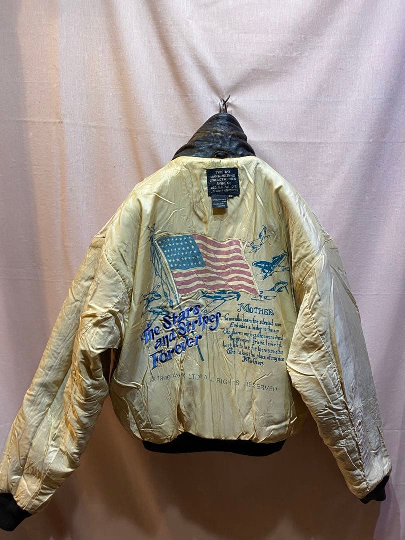 AVIREX アヴィレックス A-2 フライトジャケット ブラウン　XS