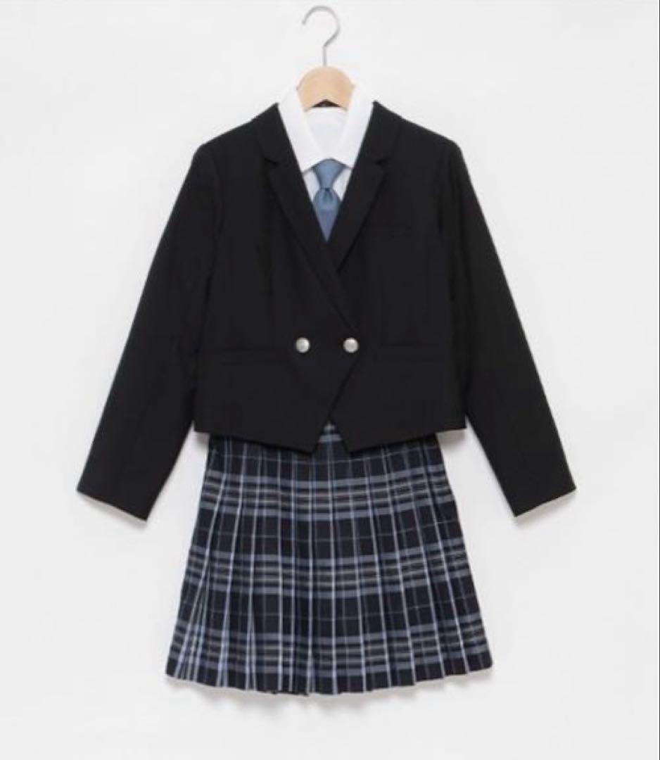 ポンポネットジュニア　150 ショートジャケット スカート ネクタイ ブラウス