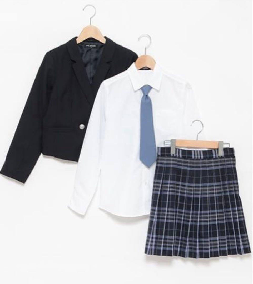 ポンポネットジュニア　150 ショートジャケット スカート ネクタイ ブラウス