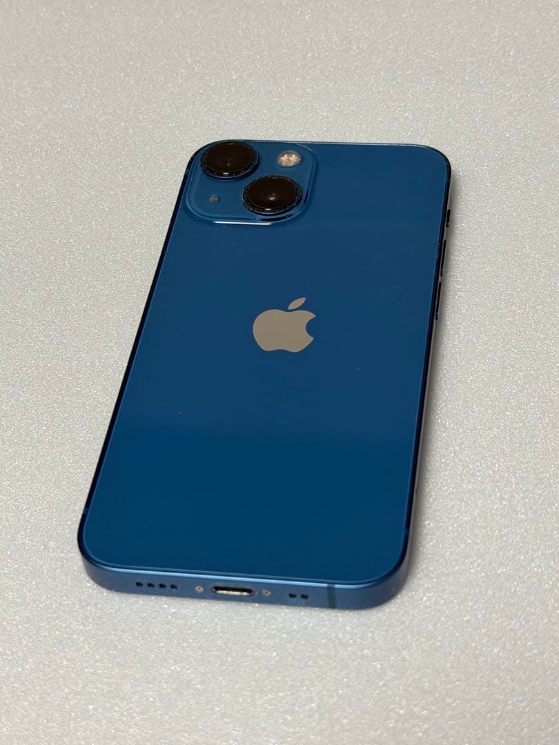 iPhone 13MINIブルー 128 simフリー　バッテリー残量100%