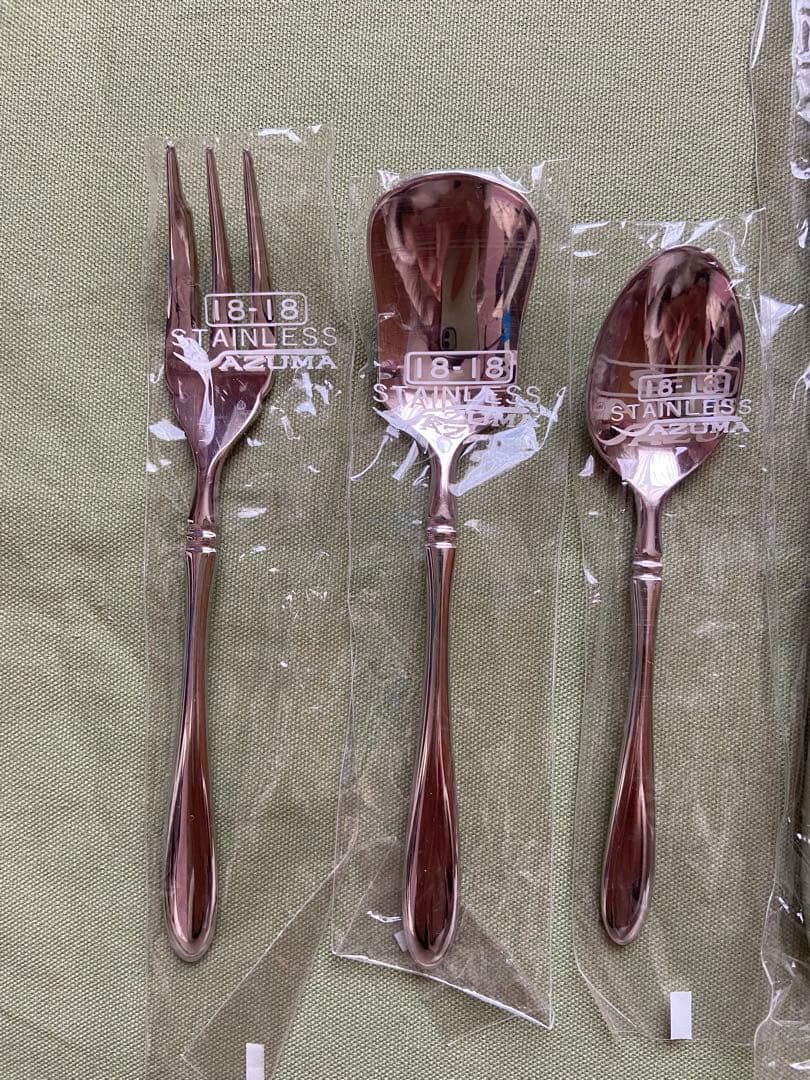AZUMA インペリアル 18-18 食事用3本,ケーキフォーク,他,計6本