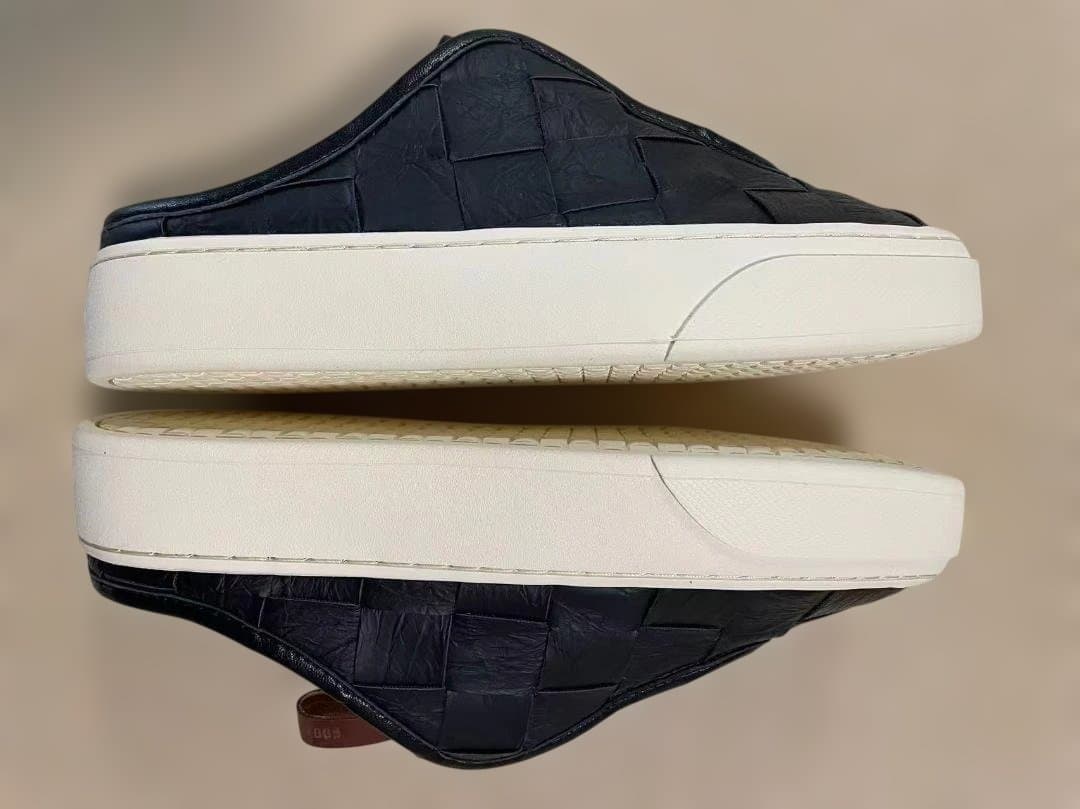 FOOT INDUSTRY ブラック サボサンダル 本革レザー 25.5（40）