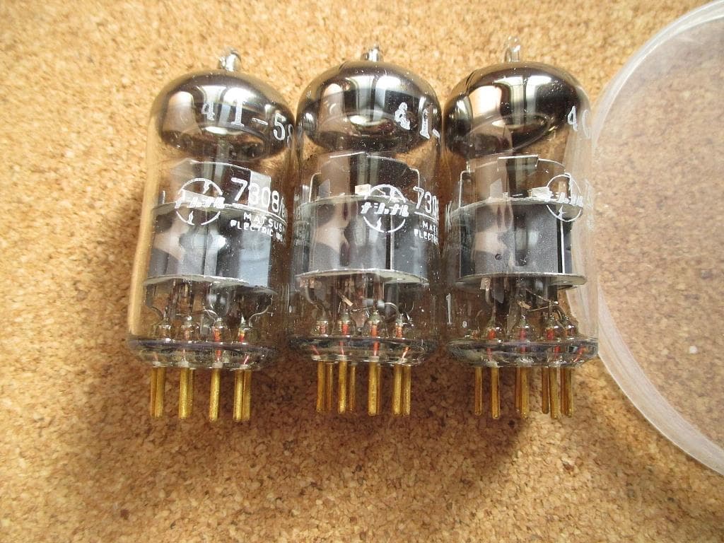 ナショナル Matsushita 7308 E188CC 真空管 3本セット