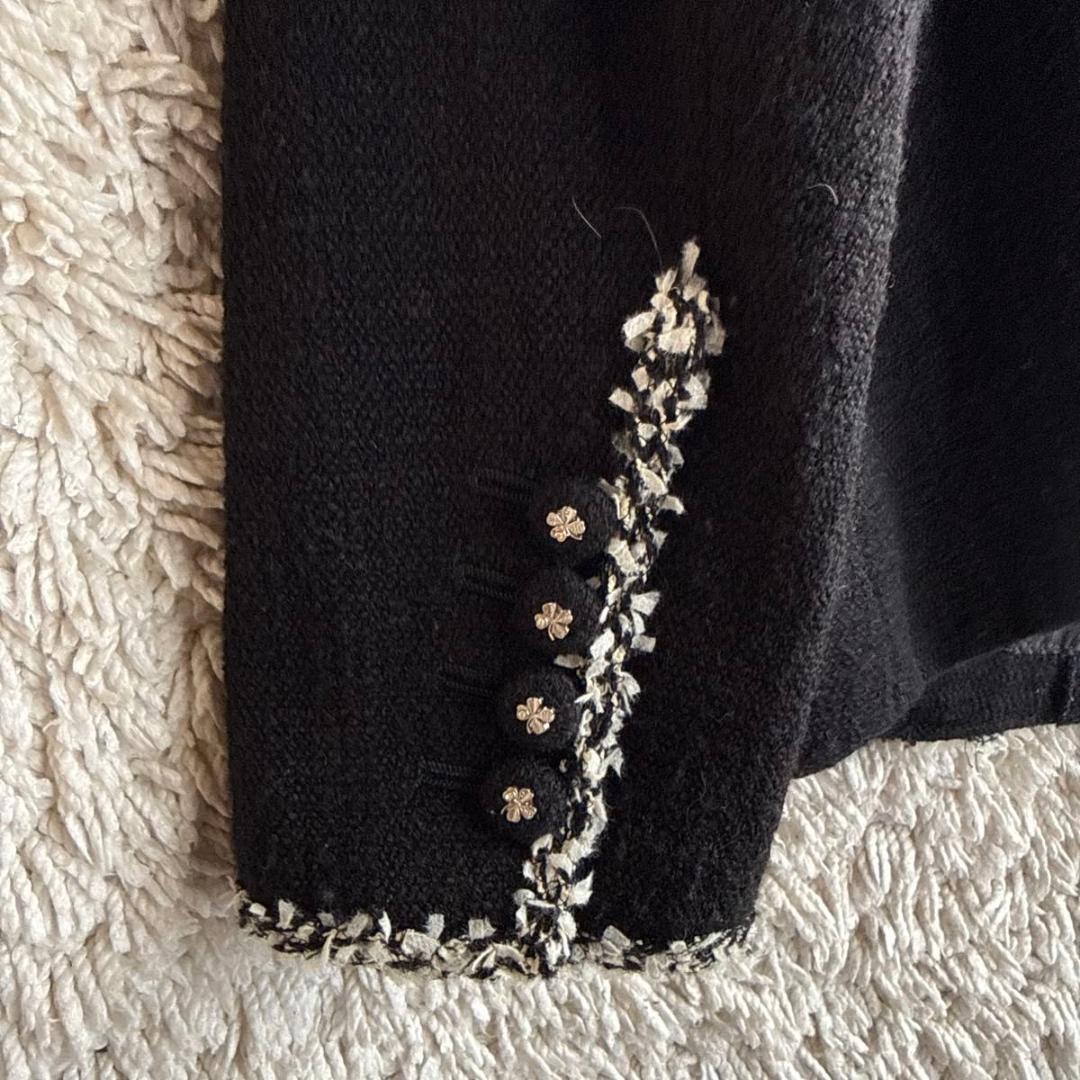 《美品★》INGEBORG インゲボルグ　ツイード　バイカラージャケット　ダブル