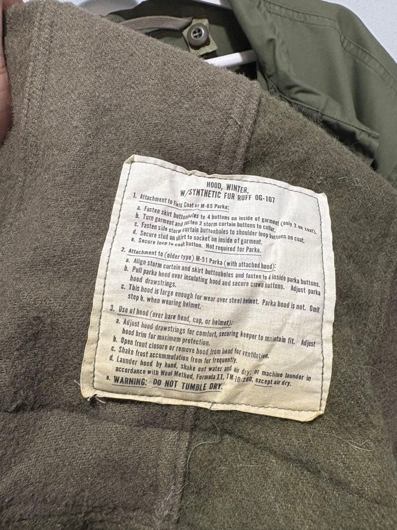 M-65 フィッシュテールパーカー　米軍実物　sサイズ