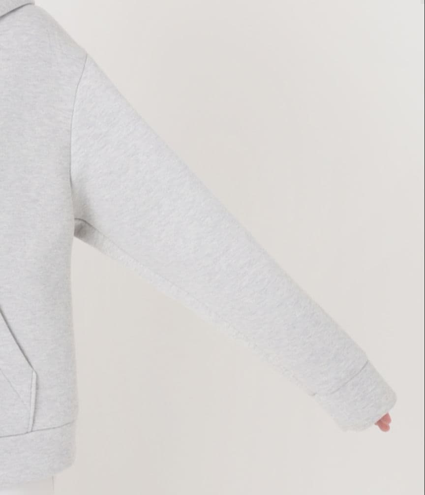 大人気　定価29,700円 ノーブル　ダンボールニットフーデットパーカー　グレー