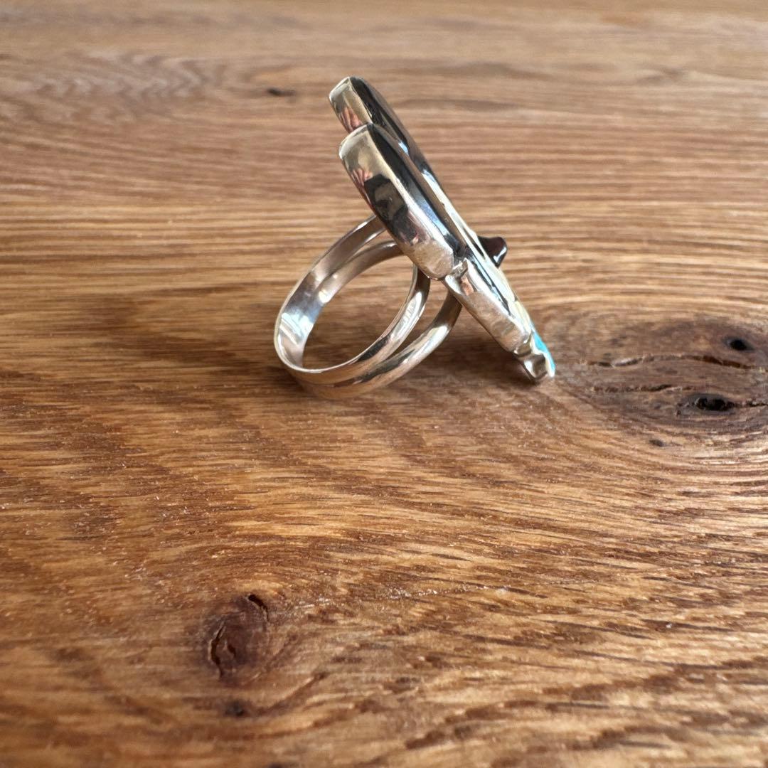 インディアンジュエリー ズニ族 ミッキー リング