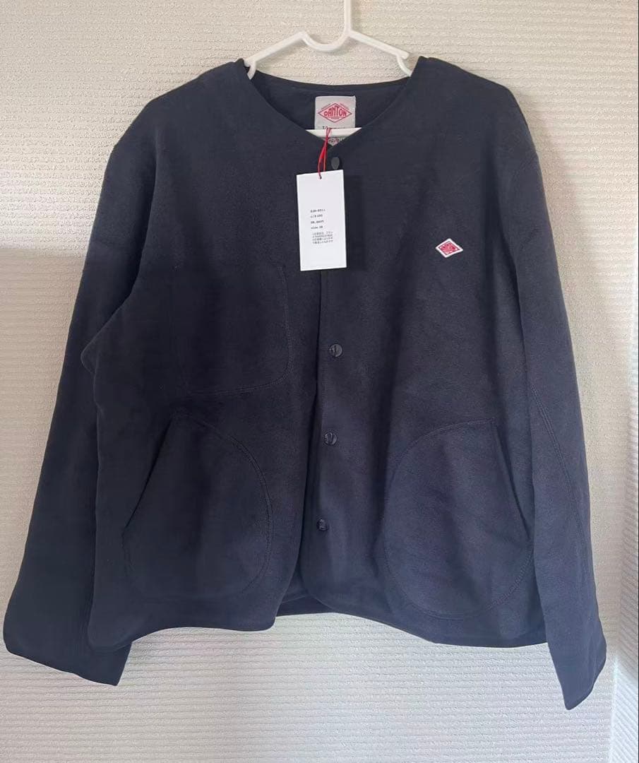 ●新品DANTON ダントン メンズ ノーカラー フリース ジャケット（42）