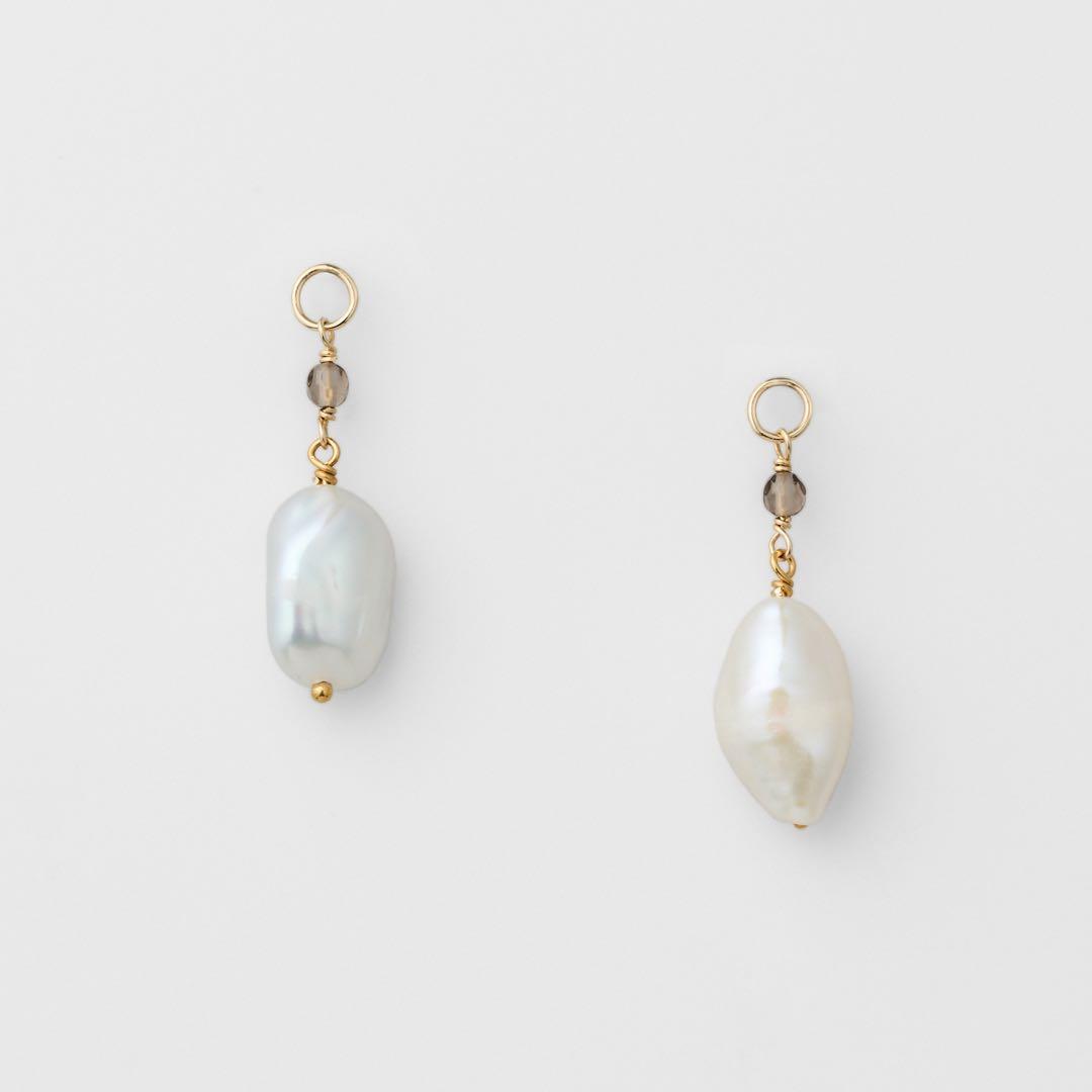 未使用 agete K10パールピアスチャーム