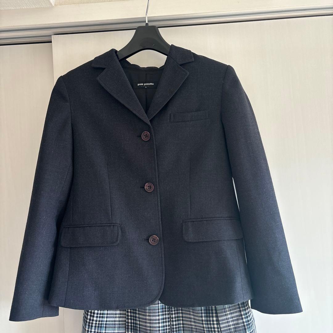 【極美品❗️】ポンポネット150 フォーマルスーツ 3点セット 卒業式